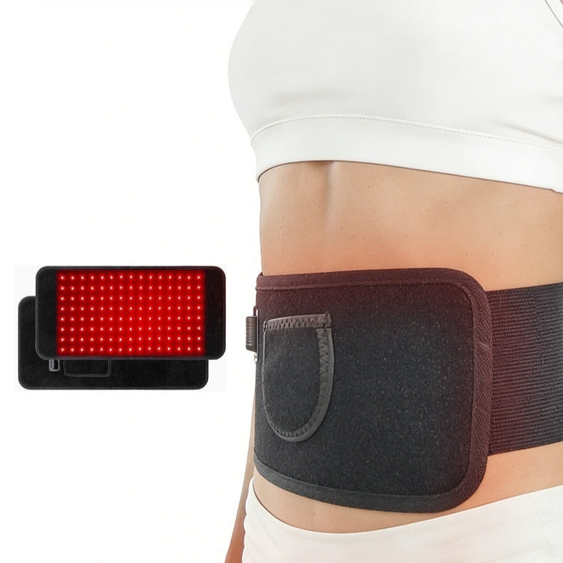 Lumewrap red light therapy waist belt worn on lower back